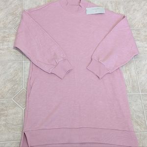 New with Tags! Sweaty Betty Pink Sweatshirt Tunic Dress size 12